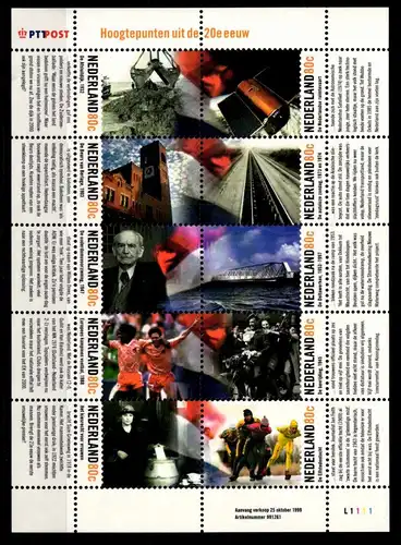 Niederlande 1740-1749 postfrisch Kleinbogen #GF269