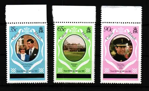 Turks und Caicos 542-544 postfrisch #GF077