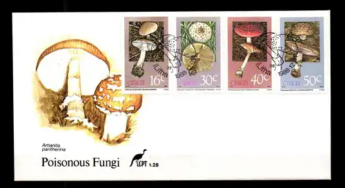 Ciskei 145-148 gestempelt als FDC / Pilze #GC429