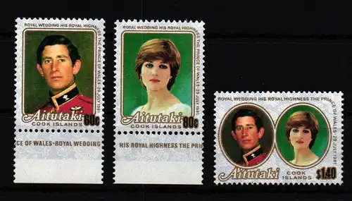 Aitutaki 406-408 postfrisch #GF049