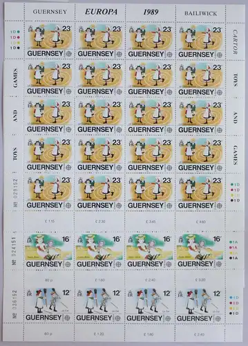 Großbritannien Guernsey 449-451 postfrisch als Kleinbogensatz #GF395