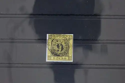 Baden 7 gestempelt N5, zweiseitig stärker berührt, Mängel #GH980