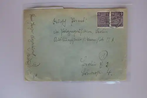 SBZ 69xb auf Brief als Mehrfachfrankatur gepr. Ströh BPP #BC777