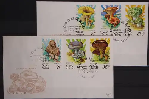 Guinea Bissau 846-851 gestempelt als FDC / Pilze #GC103