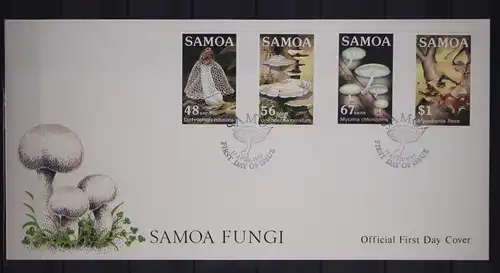 Samoa 561-564 gestempelt als FDC / Pilze #GC148