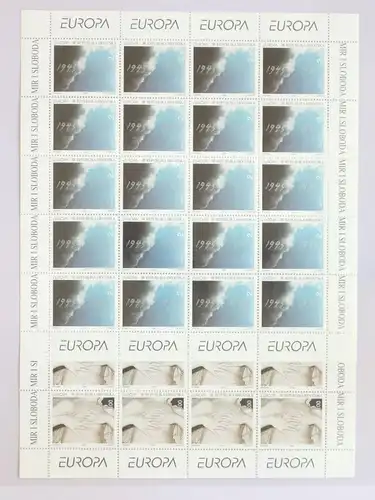 Kroatien 319-320 postfrisch als Kleinbogen #FW984