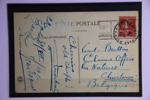 Frankreich Postkarte mit Stempel Olympische Spiele 1920 #GF573