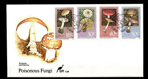 Ciskei 145-148 gestempelt als FDC / Pilze #GC431