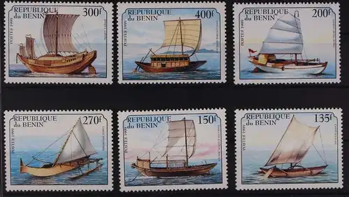 Benin 1126-1131 postfrisch Schifffahrt #GA823