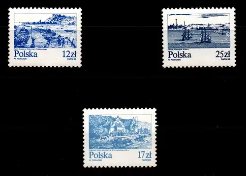 Polen 2833-2835 postfrisch Schifffahrt #GJ582