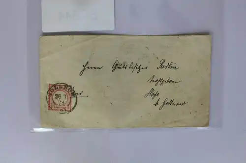 Deutsches Reich 3 auf Brief als Einzelfrankatur K2 Gollingen, Ortsbrief #BC844