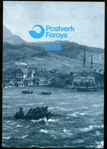 Färöer Jahresmappe 1986 postfrisch #HC231