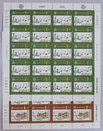 Großbritannien Guernsey 323-324 postfrisch als Kleinbogensatz #GF393