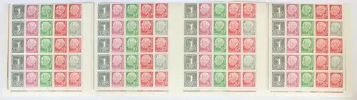 BRD H-Blatt 8Y postfrisch MHB Teil, div. Zd und H-Blättern - 2x gefaltet #GF826