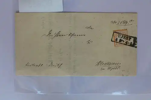 Deutsches Reich 18 auf Brief als Einzelfrankatur Insinuationsdokument #BC863