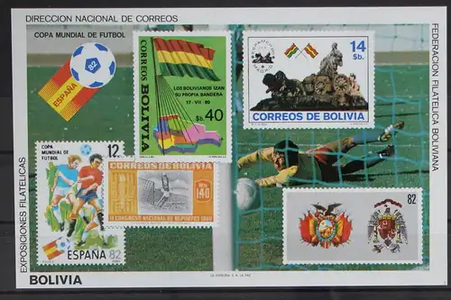 Bolivien Block 120 postfrisch Fußball #GC508