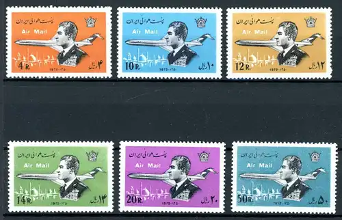 Iran 1709-1714 postfrisch Flugpostmarken #GK501