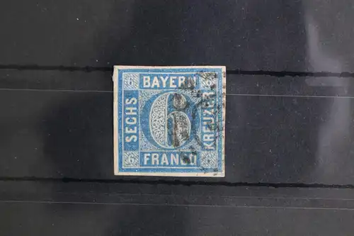 Bayern 10 gestempelt breitrandig geschnitten #GH780