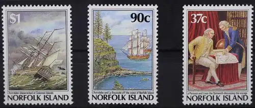 Norfolk Inseln 429-431 postfrisch Schifffahrt #GA978