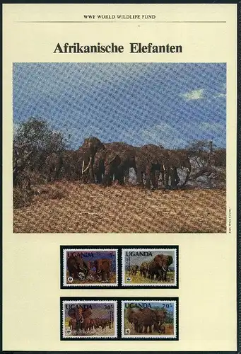 Uganda 1983 WWF Elefanten #GI395