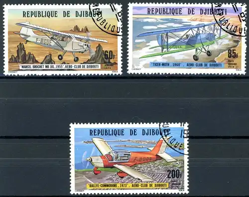 Dschibuti 209-211 postfrisch Flugzeuge #GF491