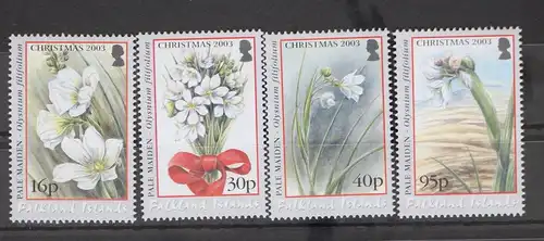 Falkland Inseln 894-897 postfrisch Weihnachten Blumen #GD779