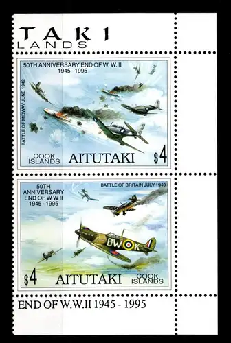 Aitutaki 740-741 postfrisch Paar #GK513