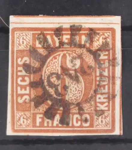 Bayern 4 Typ II gestempelt gMR 243, breitrandig #GA172