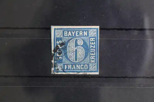 Bayern 10 gestempelt breitrandig geschnitten #GH781