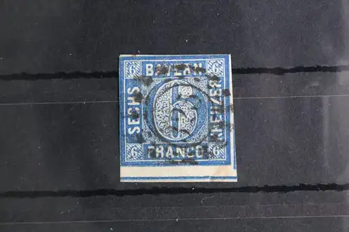 Bayern 10 gestempelt 2x Lupenschnitt unten überrandig, oMR 325 #GH879