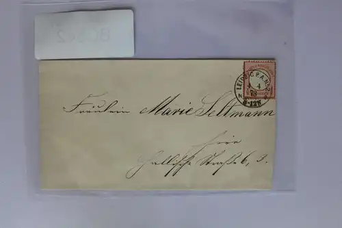 Deutsches Reich 3 auf Brief als Einzelfrankatur K1 Leipzig #BC842