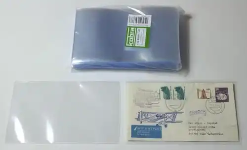 KOBRA T28 Schutzhüllen: Briefhüllen 98 x 170 mm (100 Stück) #K-T28