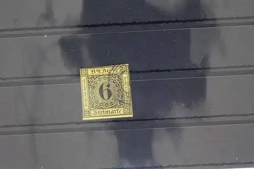 Baden 7 gestempelt N5, einseitig berührt mit kleiner Aufspaltung #GH977