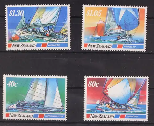 Neuseeland 986-989 postfrisch Schifffahrt #GA869