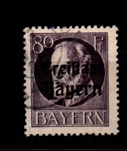 Bayern 164A gestempelt gepr. Infla #GL349