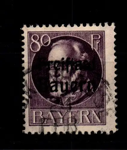 Bayern 164A gestempelt gepr. Infla #GL359