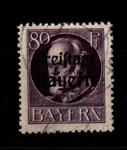 Bayern 164A gestempelt gepr. Infla #GL369