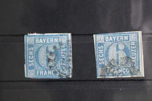 Bayern 10 (2x) gestempelt Lot Nr.: 10 mit Mängeln #GH903