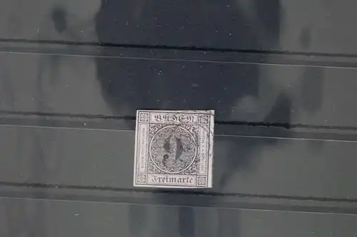 Baden 4 gestempelt N5, allseits breitrandig #GH951