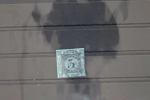 Baden 8 gestempelt N5, vollrandig geschnitten #GH993