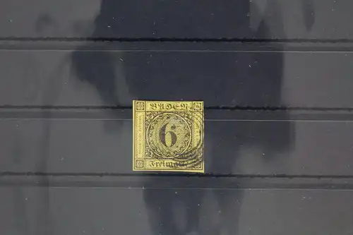 Baden 7 gestempelt N5, einseitig berührt #GH974