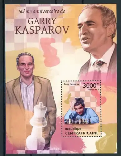 Zentralafr. Rep. Block 1058 postfrisch Schach #GM598