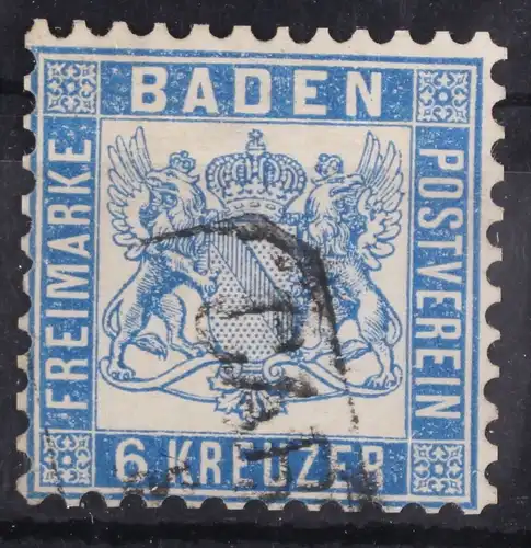 Baden 19b gestempelt gestempelt, doppelt gepr. Stegmüller BPP #GA045