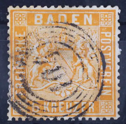 Baden 11 gestempelt gestempelt N5 104, gute Zähnung #GA039