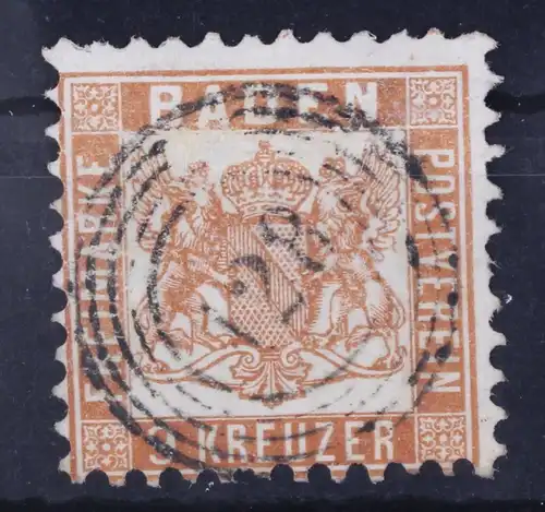 Baden 20 gestempelt gestempelt N5 128, gute Zähnung #GA069