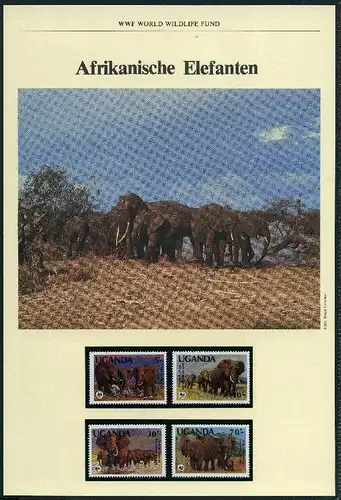 Uganda 1983 WWF Elefanten #GI393