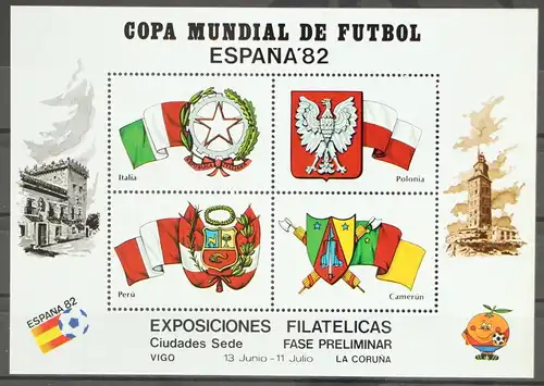 Spanien Vignette postfrisch Fußball #GC579