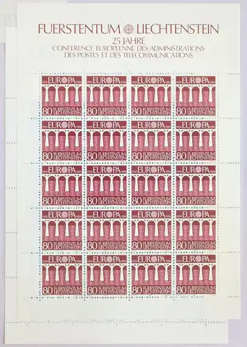 Liechtenstein 837-838 postfrisch als Kleinbogensatz #GK783
