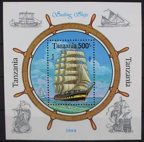Tansania Block 244 mit 1746 postfrisch Schifffahrt #GA889