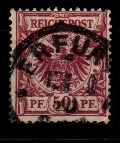 Deutsches Reich 50b gestempelt geprüft Zenker BPP #GF983